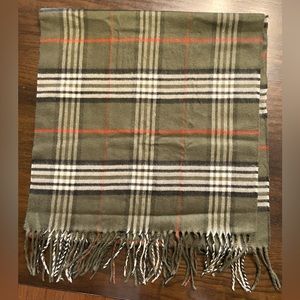 V. Fraas plaid cashmink scarf.